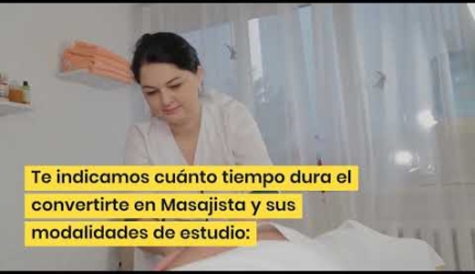 ¿Cuál es el tiempo de duración de la Formación profesional para titularte como Masajista y cuáles son sus asignaturas?